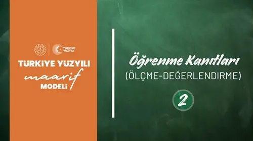 Öğrenme Kanıtları (Ölçme-Değerlendirme)